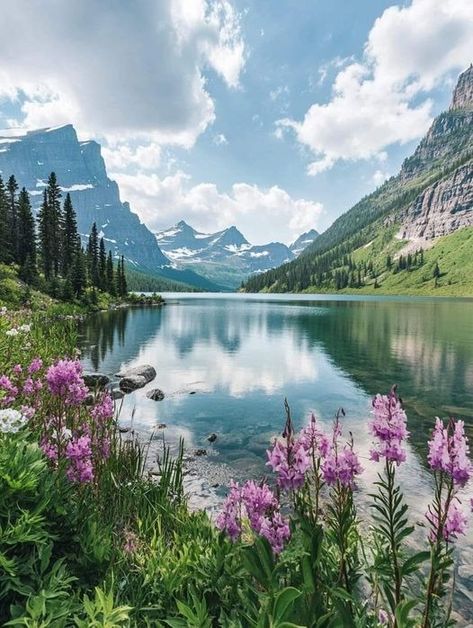 Glacier National Park, Montana | Glacier National Park, Montana (😉 | Facebook Glacier National Park Photography, Montana Aesthetic, Montana Glacier National Park, Montana Photography, Glacier Montana, National Parks Photography, Glacier National Park Montana, Mural Ideas, Us National Parks