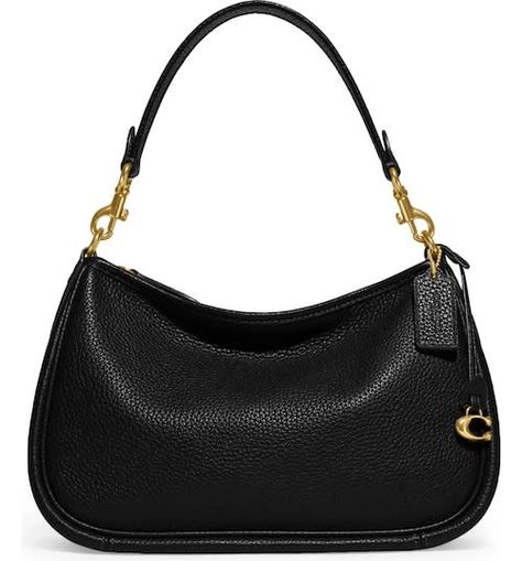 Girly Bags, Pretty Bags, Trending Handbag, Coach Bag, Black Purses, Cute Bags, Black Cross Body Bag, Handbag Accessories, Pebbled Leather