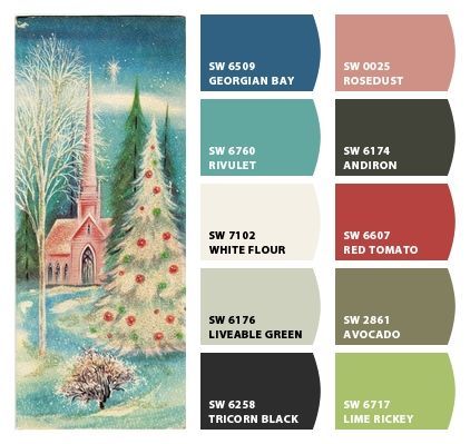 Christmas Illustration Color Palette, Vintage Christmas Palette, Non Traditional Christmas Color Palette, Winter Holiday Color Palette, Nutcracker Color Palette, Retro Christmas Color Palette, Vintage Christmas Color Palette, Christmas Color Schemes, Lime Rickey