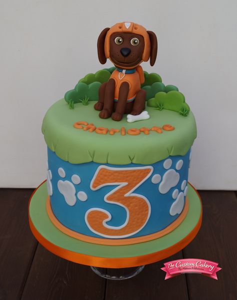 Paw Patrol Zuma Cake By www.facebook.com/doncastercustomcakery Paw Patrol Zuma, Zuma Paw Patrol, Twins Cake, Girl Bday Party, Paw Patrol Cake, Cake Fondant, Paw Patrol Party, Bday Girl, 4th Birthday Parties