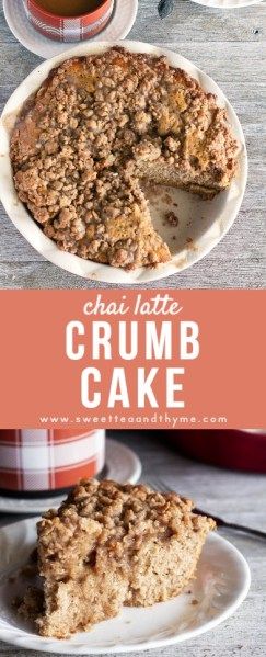 Southern Recipes Desserts, Fall Favorites Recipes, Chai Spices, Southern Cake, Vanilla Recipes, Chai Recipe, Cake Recipes From Scratch, Coffee Cake Recipes, Crumb Cake