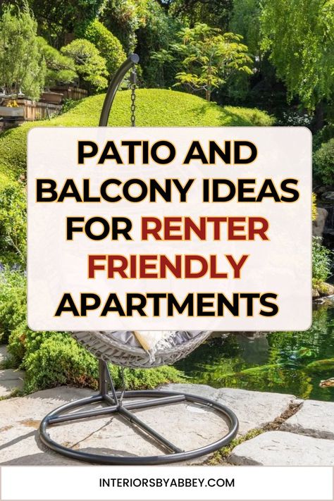 Renter Friendly Patio and Balcony Ideas for Small Apartment Patio Balcony Design, Backyard Patio Designs Rental, Balcony Stage Prop, Apartment Patio Shade Ideas, Rental Yard Ideas Budget, Small Apartment Patio Ideas First Floor, Rental Balcony Makeover, Rental Friendly Patio Ideas, Rental Patio Ideas On A Budget