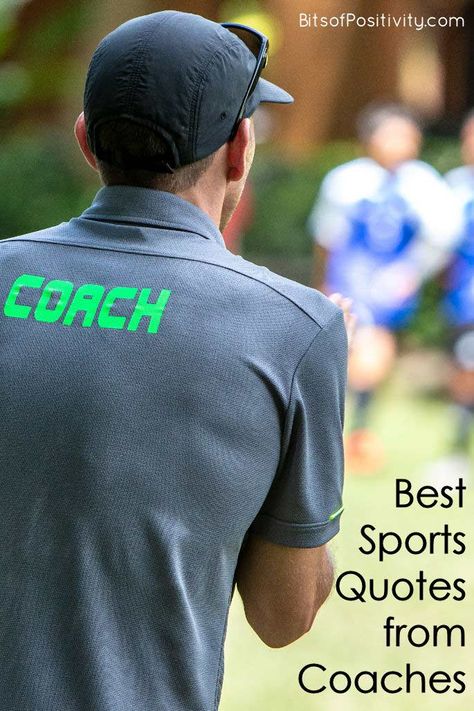 Favorite sports quotes from coaches; best sports quotes ... many of them are growth mindset quotes ... from top sports coaches - Bits of Positivity #quotes #sportsquotes #growthmindset #bestsportsquotes Positive Coaching Quotes Sports, Coach Day Quotes, Hard Decision Quotes, Congratulations Quotes Achievement, Best Sports Quotes, Decision Quotes, Congratulations Quotes, Client Board, Quotes Parenting