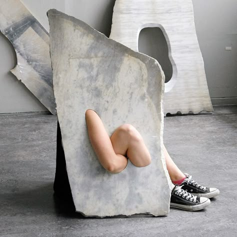 marble meets body: milena naef's stone cutouts reveal fragmented flesh Oliver Gustav, Marble Plates, Colossal Art, Marble Slab, Marble Sculpture, Xmen, On The Ground, Performance Art, Art Sculpture