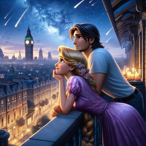 🗿🗿🗿 | Oh look! A shooting star! Make a wish🌟⭐ . . . #dreamworks #disney #jelsa #jackfrost #elsa #frozen #frozen2 #riseoftheguardians #animation… | Instagram Rapunzel Eugene, Flynn Ryder, Disney Couple, Rapunzel And Eugene, Disney Princess Fan Art, All Disney Princesses, Disney Couples, Disney Princess Art, Disney Lover