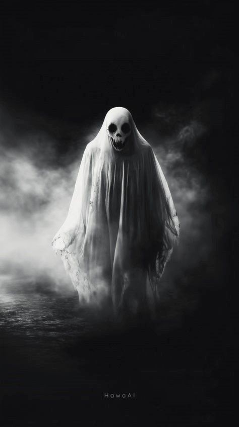 Eerie Art, Happy Halloween Pictures, Anime Ghost, Sheet Ghost, Ghost Images, White Sheet, Ghost Pictures, Creepypasta Characters, Ghost Design