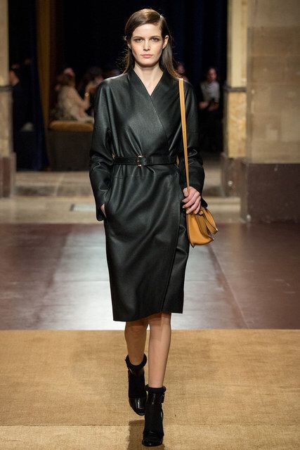 Hermès, Look #19 Hermes Halzan, European Fashion Winter, Josephine Le Tutour, Fei Fei Sun, Amanda Murphy, Christophe Lemaire, Oversized Coat, Fashion Show Collection, Fall 2014