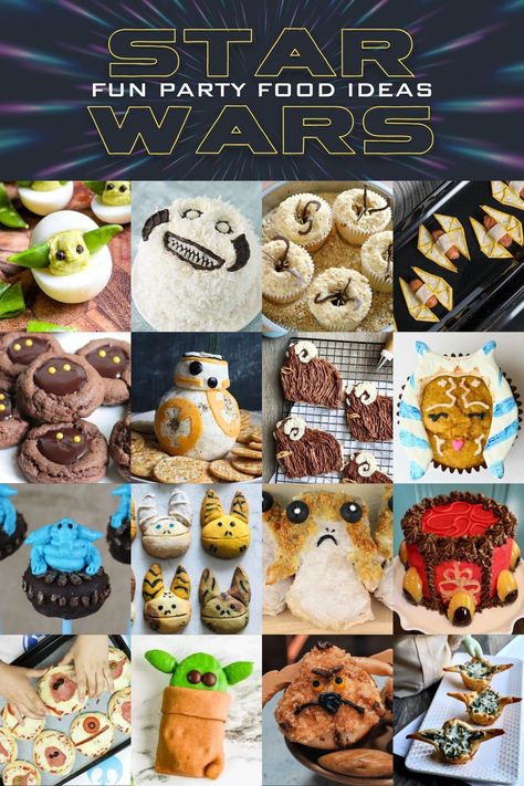 Whether you’re a rogue leader or a member of the dark side, you’re going to love these awesome Star Wars party food ideas! There are over 40 favorites here. Star Wars Cupcakes Ideas, Star Wars Snack Ideas, Star Wars Appetizers, Star Wars Day Food, Star Wars Cupcake Ideas, Star Wars Food Ideas, Star Wars Treats, Halloween Lunchbox Ideas, May The 4th Party