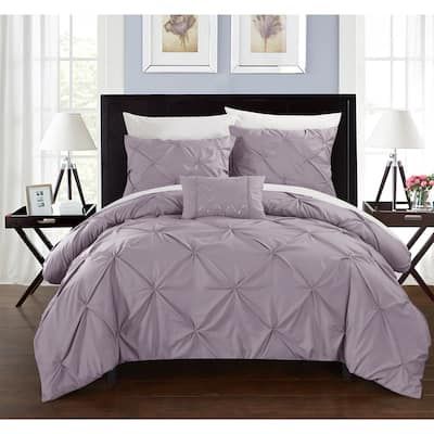 Lavender Duvet, Purple Duvet Cover, Bedroom Beautiful, Chic Home Design, King Duvet Set, King Duvet Cover Sets, White Sheets, Decor Pillows, Luxury Bedding Sets