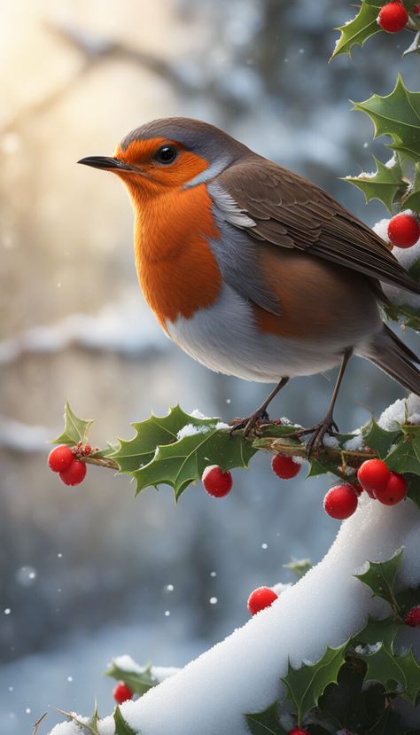 Boho Sunroom Ideas, Boho Sunroom, Christmas Robins, European Robin, Bird Tables, Robin Redbreast, Iphone Dynamic Wallpaper, Phone Screen Wallpaper, Cute Flower Wallpapers