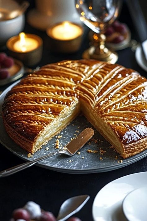 Découvrez la recette authentique de la galette des rois à la frangipane, parfaite pour l’Épiphanie ! Avec sa pâte feuilletée dorée et sa crème d’amande onctueuse, cette galette des rois maison est facile à préparer et promet un résultat digne d’une boulangerie. January Moodboard, Galette Frangipane, Bon Apetit, Wine Cheese, French Food, Small Bites, Dessert Recipes, Cooking Recipes, Pie