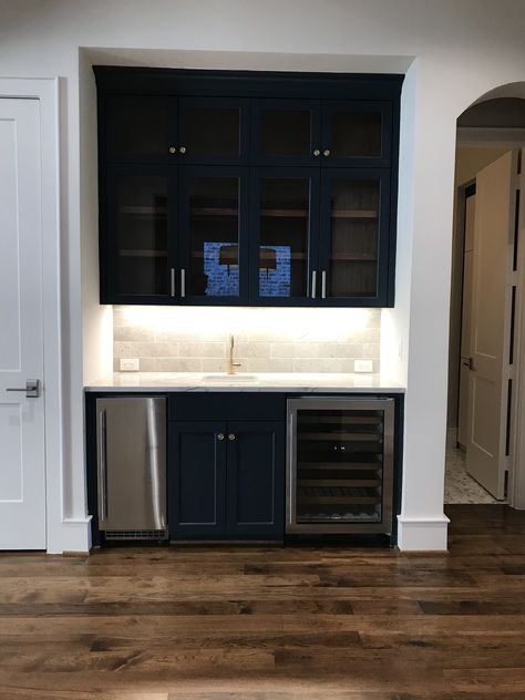 Wet Bar With Ice Maker And Wine Cooler, Kitchen Bar With Ice Maker, Wet Bar With Ice Maker, Wet Bar With Beverage Fridge, Dry Bar With Wine Fridge And Ice Maker, Bar With Ice Maker, Beverage Pantry, Beverage Station Kitchen, Basement Wet Bar