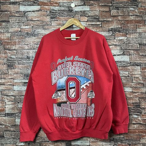 State Crewneck, The Ohio State University, Ohio State University, Champion Sweatshirt, Swag Outfits, Ohio State, Used Clothing, Print Logo, State University