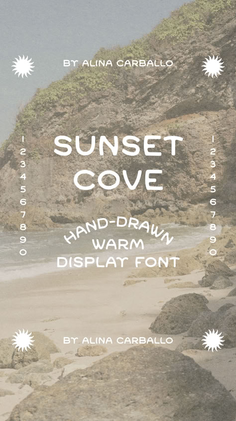 With its handcrafted feel, each rounded character paints a picture of a laid-back coastal lifestyle, making it ideal for branding, social media graphics, or packaging.  #font #typeface #graphicdesign #typedesign #vintagefont #handdrawn #calligraphy #lettering #handlettering #handdrawnfont #fontideas #signlettering #handpaintedlettering #coastaldesign #retrofont #retrotypeface #logo Beachy Graphic Design, Coastal Fonts, Coastal Typography, Beach Typography Design, Beach Font Canva, Beachy Fonts, Beachy Typography, Full Alphabet Fonts, Coastal Logo