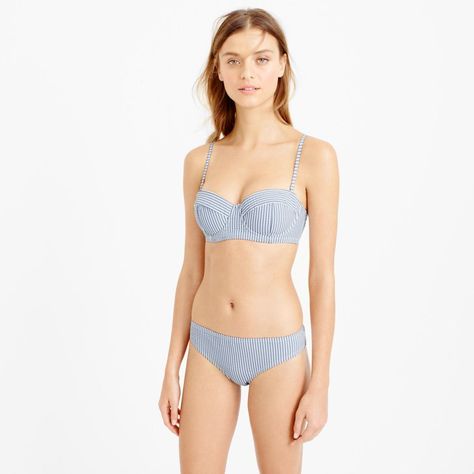 J  Crew seersucker swimsuit Mom Swimsuit, Strapless Swimsuit, J Crew Style, Perfect Swimsuit, Women's Swimwear, Swimwear Fashion, Women Swimsuits, Womens Swim, Childrens Clothes