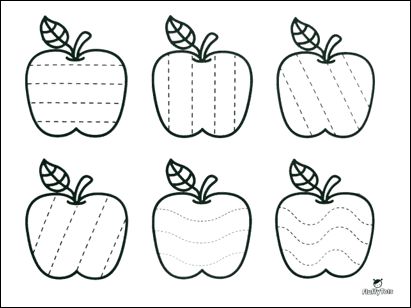 Apple Pre-writing Tracing Bundle : 60 Exciting Tracing Practice Apple Tracing Worksheets, Apple Tracing Printable, Apple Crafts Preschool, Apple Lesson Plans, Apple Kindergarten, Preschool Apple Theme, Apple Lessons, Apple Preschool, Preschool Tracing