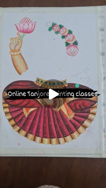 Thanjavur Painting, Tanjore Painting, Painting Classes, Colouring Techniques, Traditional Paintings, Painting Class, Fabric Painting, Painting Techniques, Insta Art