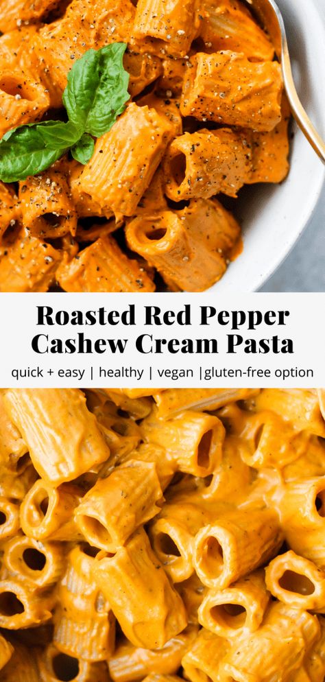 Red Pepper Pasta Sauce, Recipes Chili, Black Forest Cake Recipe, Cashew Recipes, Roasted Red Pepper Pasta, Cake Pizza, Red Pepper Pasta, Roasted Red Pepper Sauce, Cream Pasta