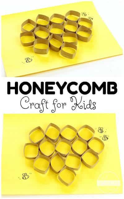 Honeycomb Craft - love this super cute 3D honeycomb craft for kids to learn about bees or celebrate National Honey Month, spring craft, or summer craft for kids toddler, preschool, prek, kindergarten, first grade. Bumble Bee Craft Preschool, Honeycomb Craft, 3d Honeycomb, Bee Crafts For Kids, Diy Paper Art, Bee Activities, Insect Activities, Spring Craft, Summer Craft