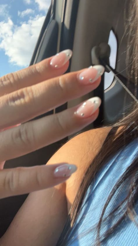 Back To School Nails For Teens Almond, Poly Gel Nails Design, Simple Natural Nails, Teen Nails, Spring Acrylic Nails, Cute Simple Nails, Simple Gel Nails, Summery Nails, Girly Acrylic Nails