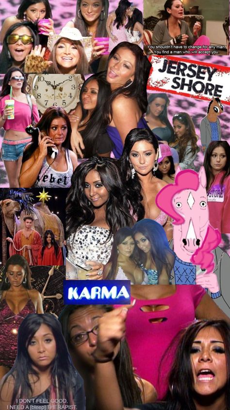 Jersey Shore Aesthetic Wallpaper, Jwoww Jersey Shore, Paris Hilton Style, Snooki And Jwoww, Victoria's Secret Aesthetic, 2000s Icons, 2010s Nostalgia, Trashy Y2k, Pink Girly Things