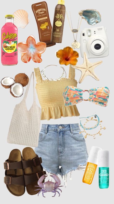 #beach #ocean #cocnut #crav #tropical # tropics #tropicalgirl #outfitinspo #tropicalaesthetic #beachgirl #beachaesthetic #beachtrip #oceanaesthetic #oceancore #cocnutgirlsummer #coconutgirl Tropical Spring Break Outfits, Cocnut Girl Outfits, Coconut Girl Outfits Summer, Tropical Girl Outfits, Tropical Vacation Outfits Casual, Beach Core Outfits, Island Outfits Tropical, Beach Themed Outfits, Tropical Summer Outfits