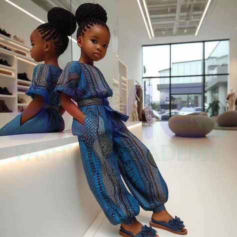 𝐅𝐚𝐬𝐡𝐢𝐨𝐧 𝐒𝐜𝐡𝐨𝐨𝐥 𝐢𝐧 𝐈𝐛𝐚𝐝𝐚𝐧 | Adorable Ankara jumpsuit inspirations! | Instagram Ankara Overalls, Kid Ankara Style, Ankara Jumpsuit For Kids, Children Ankara Style Girl, Children's Clothes Ankara, Fashion Communication, Palazzo Jumpsuit, Ankara Jumpsuit, Pretty Dresses For Kids