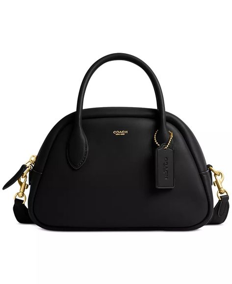 COACH - Borough Leather Bowling Bag Coach Handbags Coach, Coach Bag Blck, Coach Bags Handbags Coach, Coach Purse Coach, Soft Gloves, Bowler Bag, Canvas Leather Bag, Chalk Bags, Small Shoulder Bags