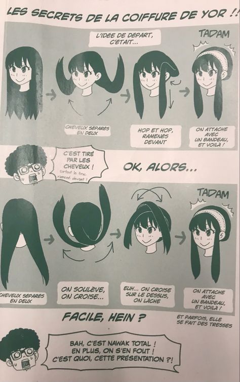 #anime #manga #yor #yorforger #spyxfamily #hairstyle #tutorial Anime Haircut, Pelo Anime, Desain Buklet, Hairstyles For Layered Hair, Kawaii Hairstyles, Hair Tutorials Easy, Spy Family, Anime Hair, Dessin Adorable