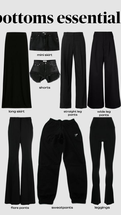 #bottoms #essentials #daayiim Clean Goth, Modest Summer Outfits, Goth Aesthetic, Clean Girl, Capsule Wardrobe, Pretty Outfits, Summer Outfits, Girl Outfits, My Style