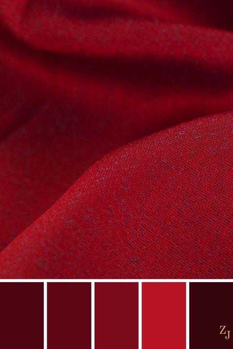 ZJ Colour Palette 299 #colourpalette #colourinspiration Velvet Red Color Palette, Red Velvet Color Palette, House Colors Interior, Red Velvet Color, Color Palette Red, Red Palette, Red Color Palette, Red Color Scheme, Red Color Schemes