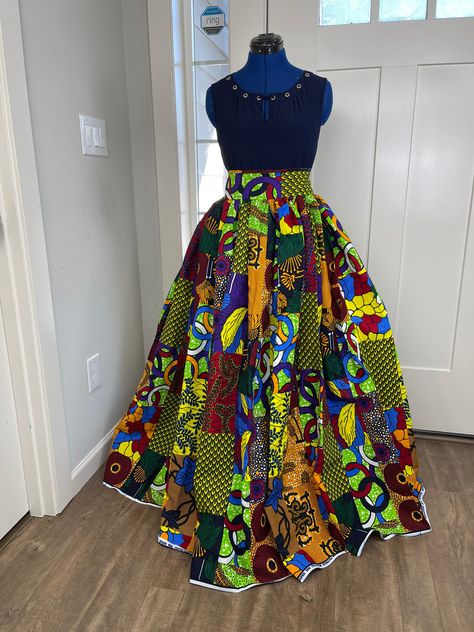 Long Ankara Skirts Designs, Ankara Skirts Designs, Long African Skirt, African Print Skirt Ankara Styles, Ankara Maxi Skirt, Latest Lace Styles, Plus Size Maxi Skirt, Ankara Skirt Styles, African Maxi Skirt