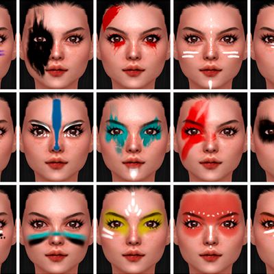 Ts4 Native American Cc, Native American Cc Sims 4, Sims 4 Face Paint Cc, Sims 4 Unisex Cc, Jedi Reference, Sims 4 Cc Face Paint, Sims 4 Native American, Sims 4 Native American Cc, Prehistoric Age