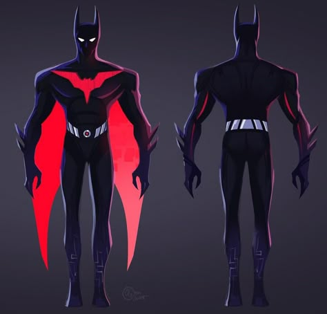 Batman Beyond Design, Batman Beyond Concept Art, Batman Beyond Art, Batman Beyond Cosplay, Batman Beyond Suit, Batman Gotham Knight, Batman Concept Art, Batman Redesign, Batman Design