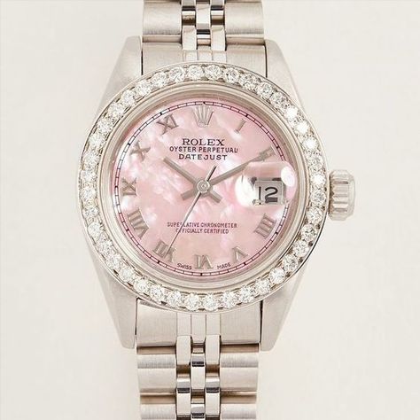 Dope Jewelry Accessories, Pretty Watches, Fancy Watches, Rolex Date, Pink Watch, Shoes Outfit Fashion, Wrist Jewelry, Luxe Jewelry, Jewelry Accessories Ideas