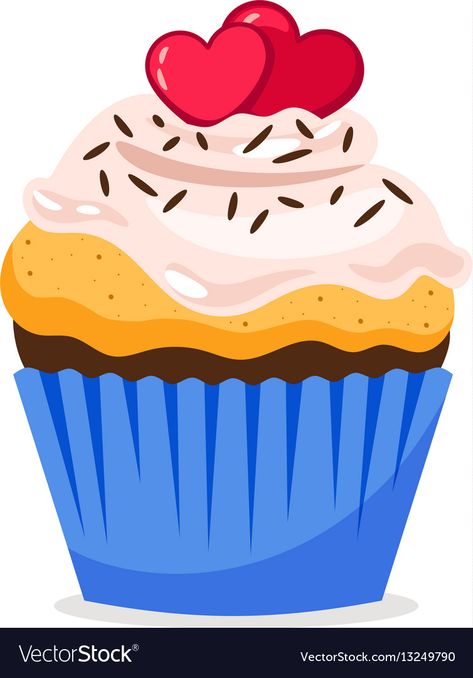 Painted Buckets, Cartoon Cupcakes, Cupcake Clipart, Cupcake Illustration, Cupcake Vector, Cupcake Pictures, Cupcake Images, Classroom Birthday, Cute Donuts