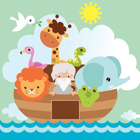 La historia del arca de Noé. Cuentos cortos sobre la Biblia para niños Safari Wallpaper, Animal Mural, Baby Images, Boys Wallpaper, Cute Clipart, Noah's Ark, Safari Baby, Noahs Ark, New Baby Boys