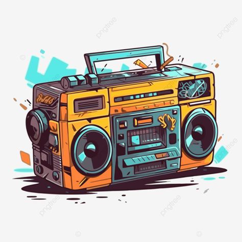 boombox clipart vector Boombox Drawing, Boombox Art, Digital Inspiration, Png Transparent Background, Vector Clipart, Colorful Drawings, Png Transparent, Cartoon Drawings, Vector File