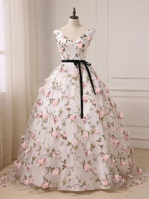 Cheap Prom Dresses Uk, White Prom Dress Long, Short Sleeve Prom Dresses, Flower Prom Dress, Lace Prom Dresses, Prom Dresses Long Lace, Lace Prom Dress, Custom Size Dresses, Print Flower