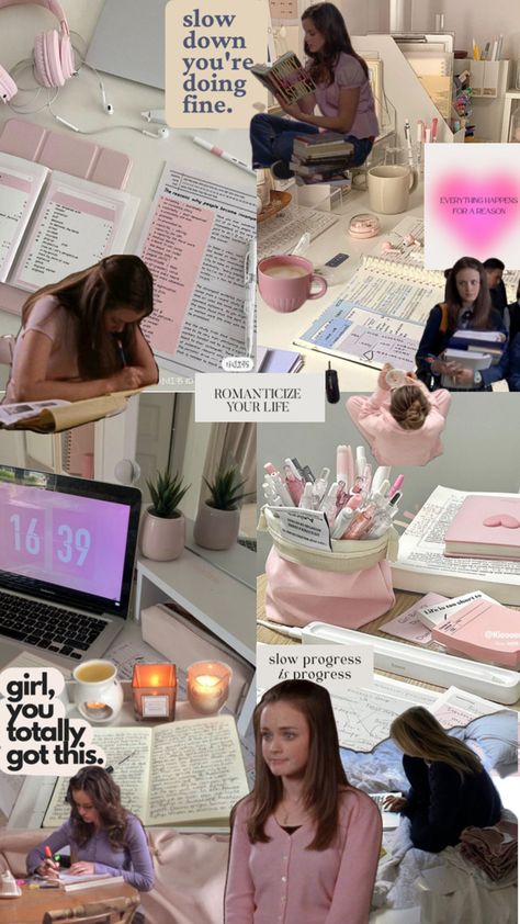 Homework Motivation, Pink Academia, Work Office Decor, Dream Vision Board, Study Motivation Video, Vision Board Inspiration, Manifestation Board, Pink Girly Things, Academic Success