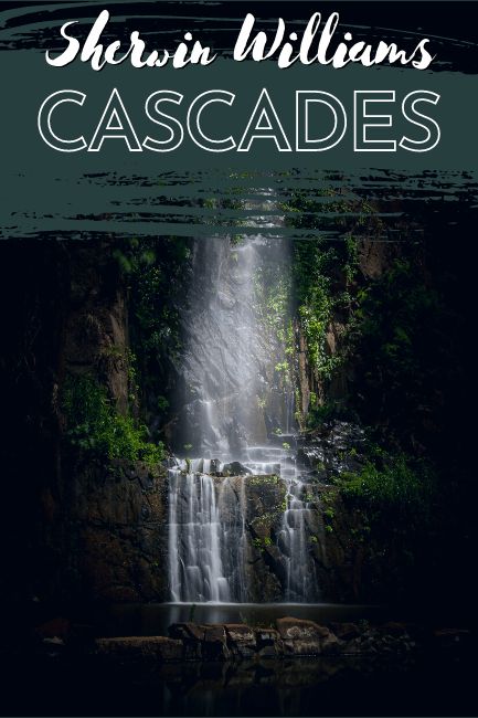 Fall in Love with Cascades by Sherwin Williams (Plus Photos of Real Homes!) SW 7623 - Mod & Mood Cascades Sherwin Williams Bedroom, Sw Cascades, Dark Green House Exterior, Paint Your Kitchen Cabinets, Green House Exterior, Sherman Williams, Brick Room, Palladian Blue, Sherwin Williams White