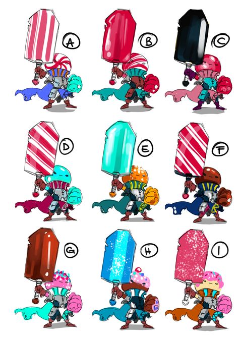 Candy People Art, Candy Character Art, Candy Concept Art, Candy Warrior, Cake Character Design, Candy Creature, Popsicle Character, Candy Character Design, Jelly Character