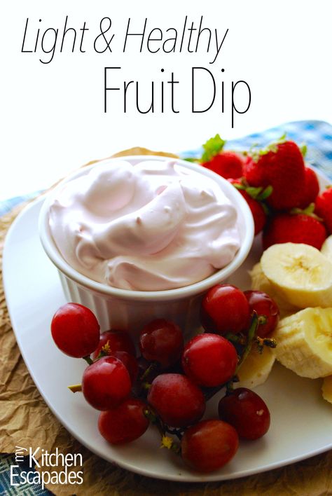 Yogurt fruit dip recipe that is healthy, easy and light! Two ingredients and tastes perfect with all your favorite fruits. Kid friendly and the best one Raspberry Dip, Healthy Fruit Dip, Flavored Yogurt, Yogurt Fruit Dip, Yogurt Strawberry, Pizza Fruit, Fruit Dips, Fruit Diy, Fruit Dips Recipes