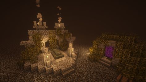 Tomb Minecraft, Minecraft Ruins, Minecraft Projects, Minecraft Builds, Stuff To Make, Portal, Minecraft, Quick Saves, Ruins