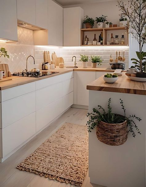 Model Dapur, Desain Pantry, Small Kitchen Decor, Kitchen Interior Design Decor, Budget Home Decorating, Bright Kitchens, Kitchen Room Design, Kitchen Inspiration Design, Kitchen Style