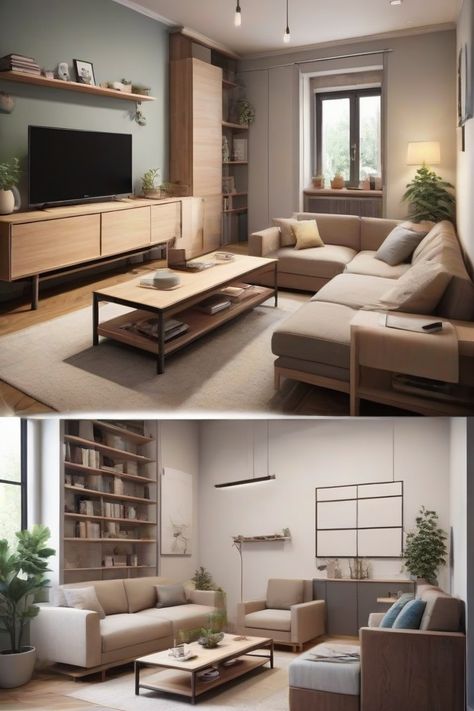 Uncover innovative storage ideas that declutter your small living room while keeping it stylish.#StorageIdeas#HomeDecor#SmallSpaces Living Room Minimal, Comfy Space, Room Minimal, Comfy Living Room, Living Room Organization, Clever Storage Solutions, Storage Hacks, Clever Storage, Living Room Storage