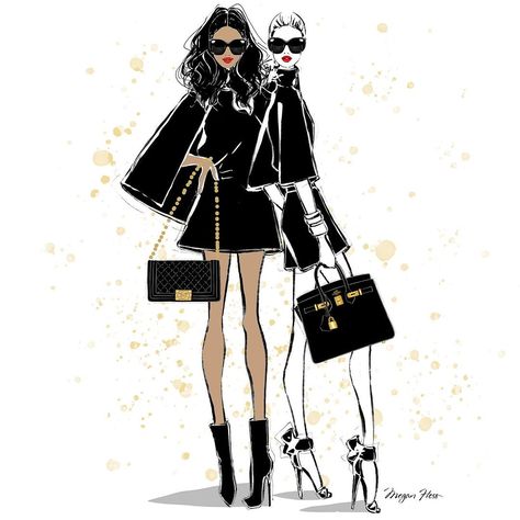 LBD | Instagram Meghan Hess, 2023 Gucci, Megan Hess Illustration, Kerrie Hess, Italian Designers, Megan Hess, With My Love, Work Art, Concept Board