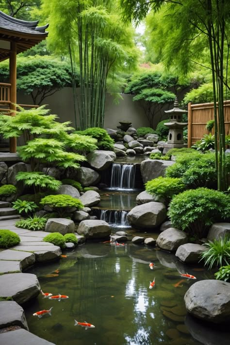 Japanese Gardens Landscape, Zen Architecture Design, Modern Japanese Backyard, Japanese Inspired Gardens Small Spaces, Zen House Design Philippines, Japanese Backyard Ideas, Zen Garden Landscape, Modern Japanese Garden Landscapes, Backyard Japanese Garden