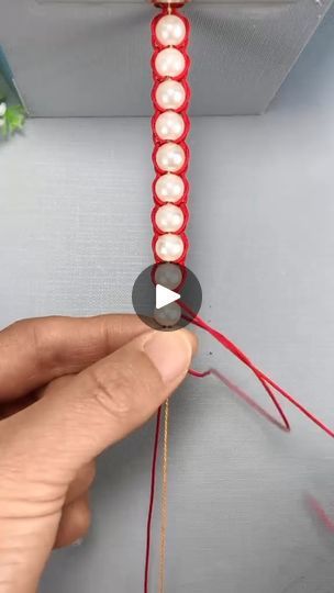 102K views · 1.7K reactions | Instructions for tying bracelets quickly simply but beautifully #crafting #bracelet #diy | Craft 1 Minute Twine Bead Bracelets Diy, How To Tie Beads On A String, Tying Bracelets, Bead Bracelets Diy, Gimp Bracelets, Kids Play Kitchen, Bracelets Diy, Bracelet Diy, Beaded Bracelets Diy