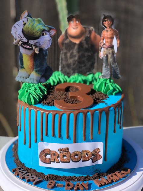 The Croods Party Ideas, Croods Birthday Cake, Croods Party Ideas, The Croods Birthday Party Ideas, Croods Cake, Croods Birthday Party, Croods Party, Felix Birthday, Birthday For Boys